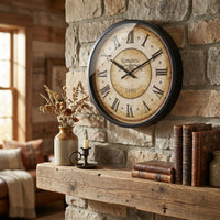 Runde Wanduhr Im Vintage-Stil - ChronoVint