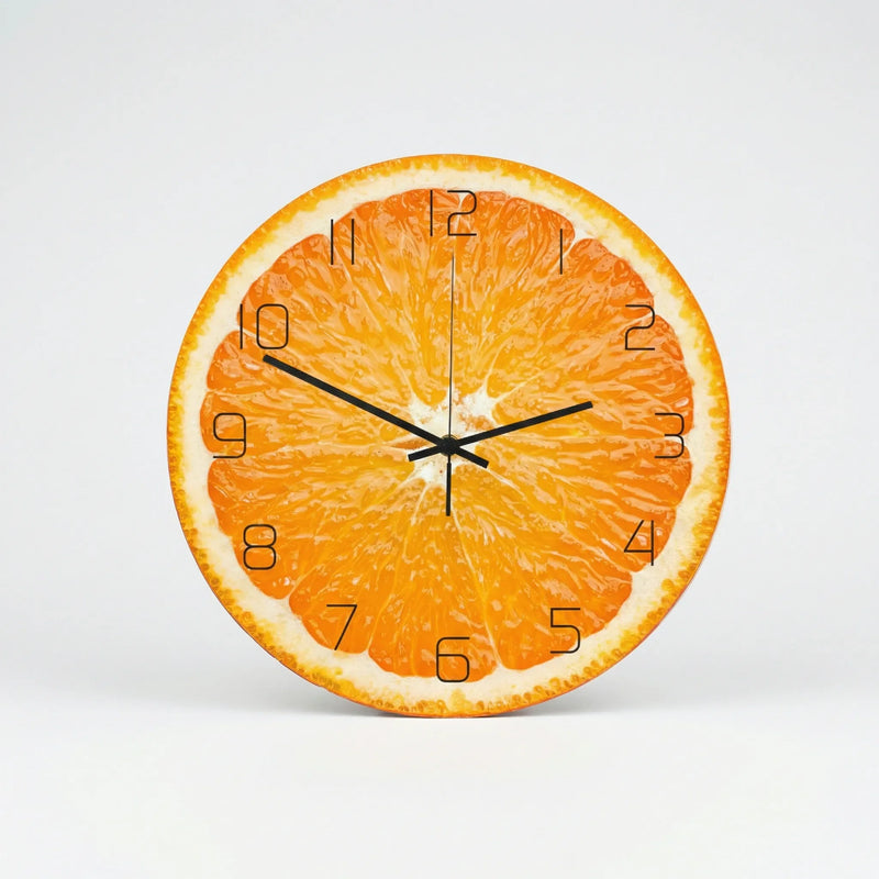 Runde Wanduhr Mit Fruchtmotiv - KiwiLume