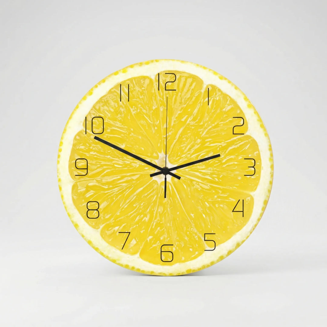 Runde Wanduhr Mit Fruchtmotiv - KiwiLume