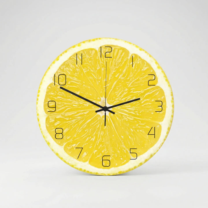Runde Wanduhr Mit Fruchtmotiv - KiwiLume