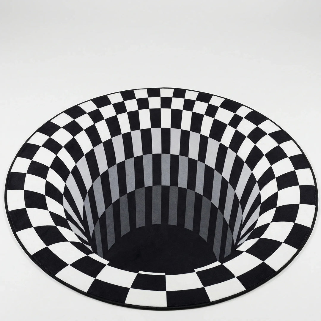 Runder 3D-Illusionsteppich - Vortique