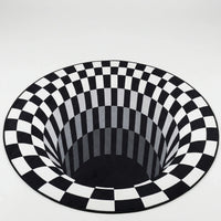 Runder 3D-Illusionsteppich - Vortique