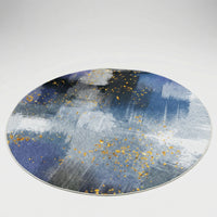 Runder Abstrakter Boho-Teppich - Auralune