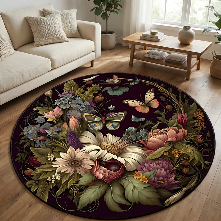 Runder Deko-Teppich - Floravale