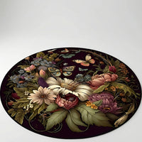 Runder Deko-Teppich - Floravelle