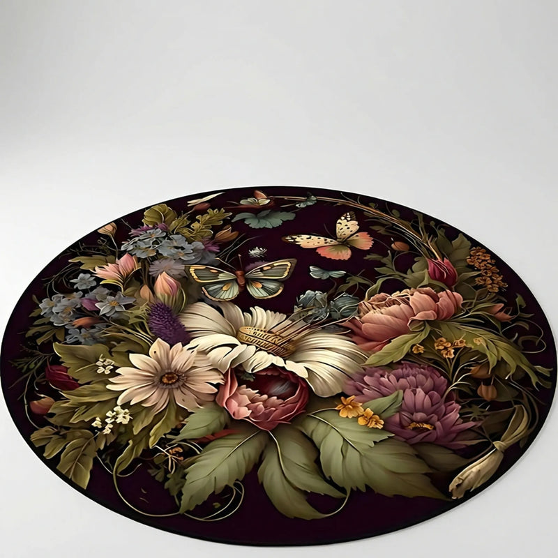 Runder Deko-Teppich - Floravelle