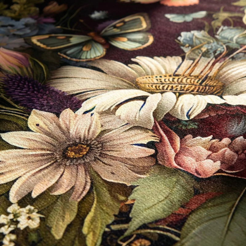Runder Deko-Teppich - Floravelle