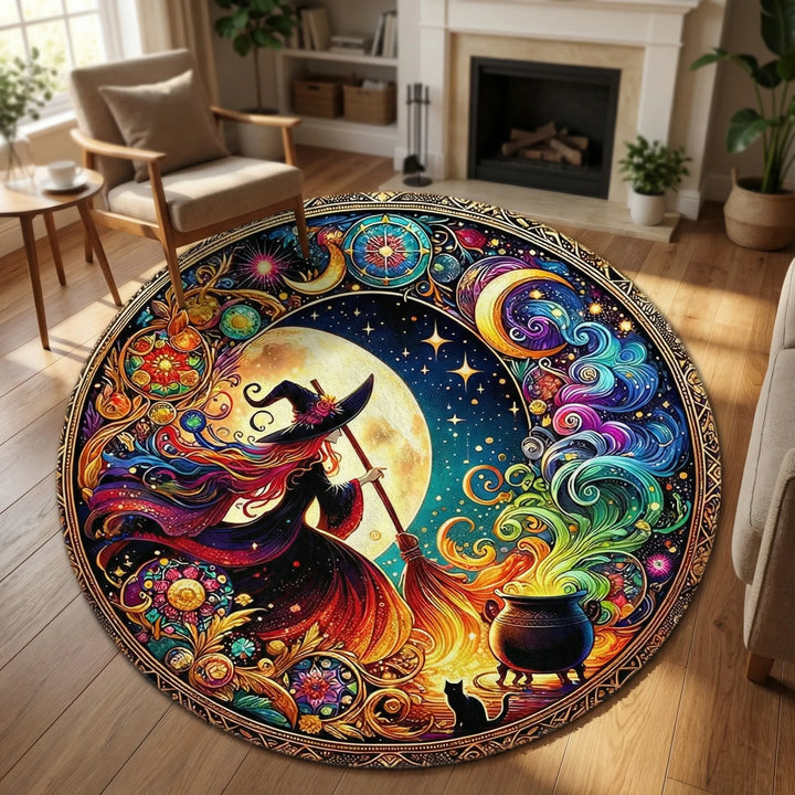 Runder Dekoteppich - Lunacircle