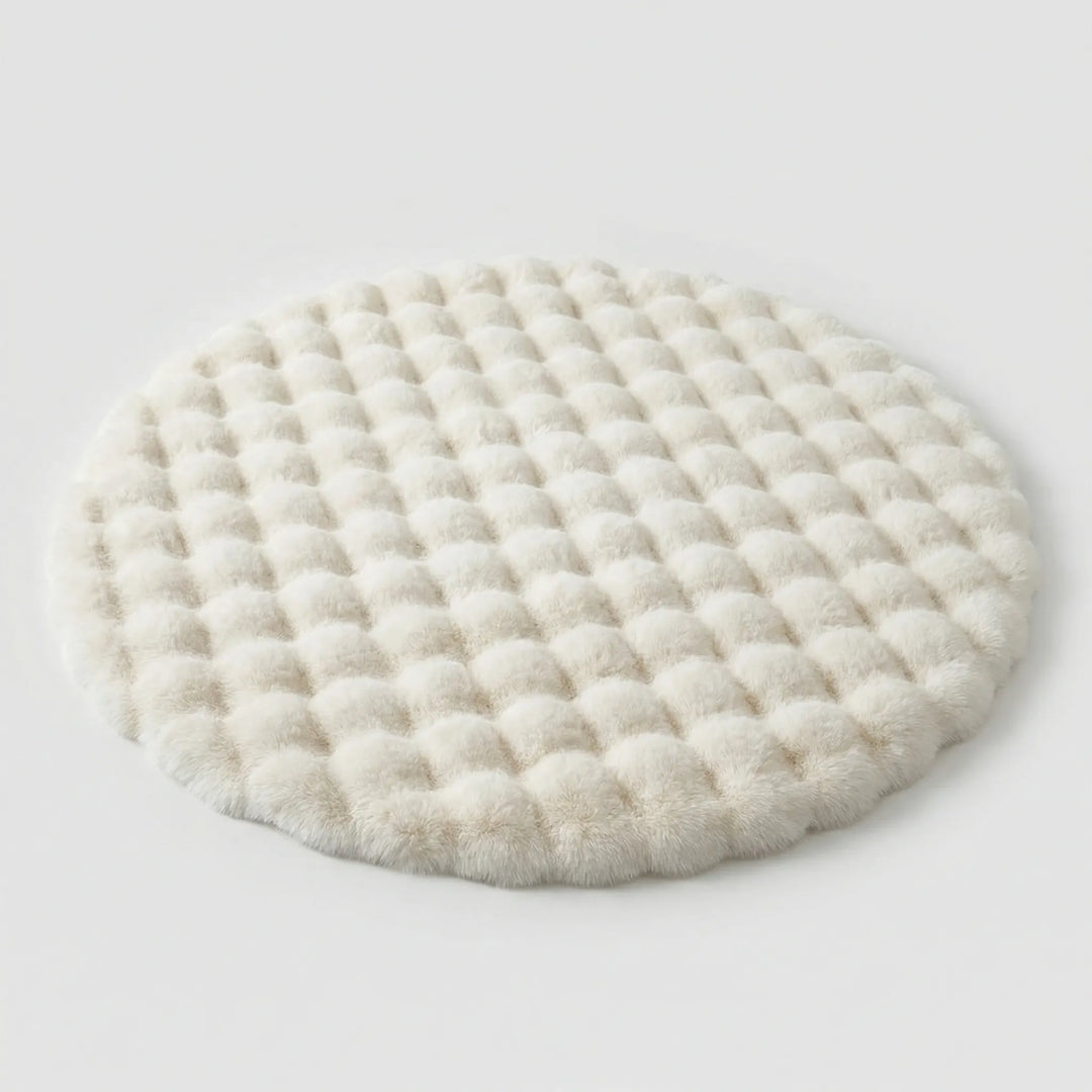 Runder Flauschiger Teppich - Plushory