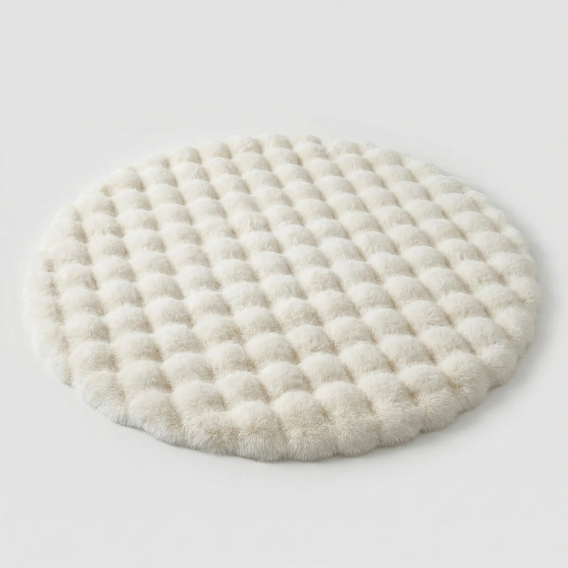 Runder Flauschiger Teppich - Plushory