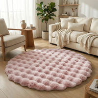 Runder Flauschiger Teppich - Plushory