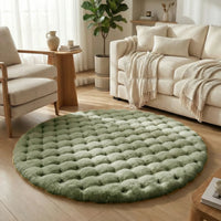 Runder Flauschiger Teppich - Plushory