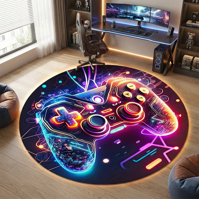 Runder Gaming-Teppich - Neonexus