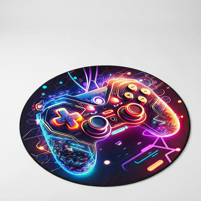 Runder Gaming-Teppich - Neonexus