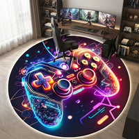Runder Gaming-Teppich - Neonexus