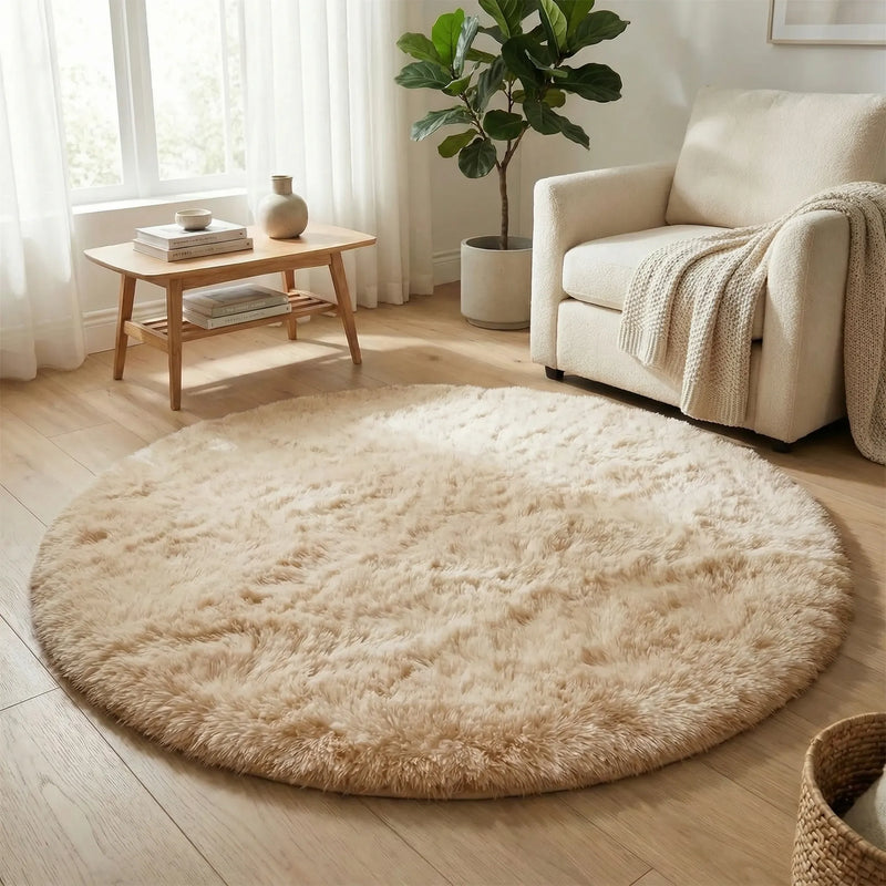 Runder Hochflorteppich - Plushora