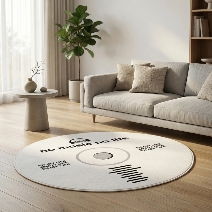 Runder Schallplatten-Teppich - Groovette