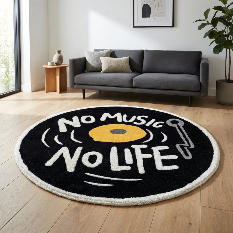 Runder Schallplatten-Teppich - Groovette