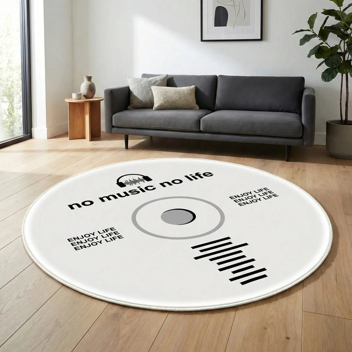 Runder Schallplatten-Teppich - Groovette