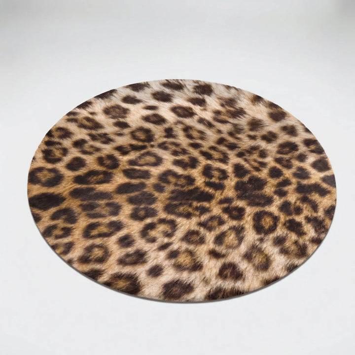 Runder Teppich Mit Muster - Leopura