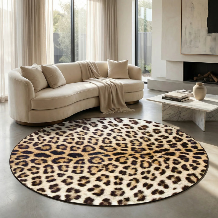 Runder Teppich Mit Muster - Leopurex