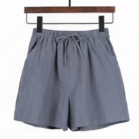Luftige Damen Leinen-Shorts mit Hoher Taille und Sportlicher Passform – Fenja