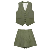 Zweiteiliges Sommeroutfit mit Vintage-Top – Amaya
