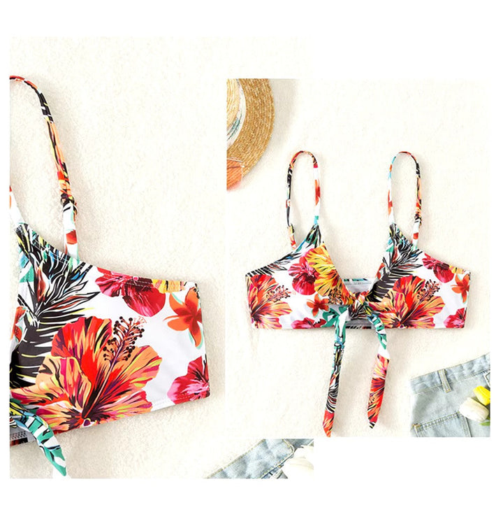 Bikiniset mit Hohem Bund und Cover-up – Amira