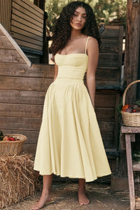 Sommerkleid mit Sweetheart-Ausschnitt – Elvira