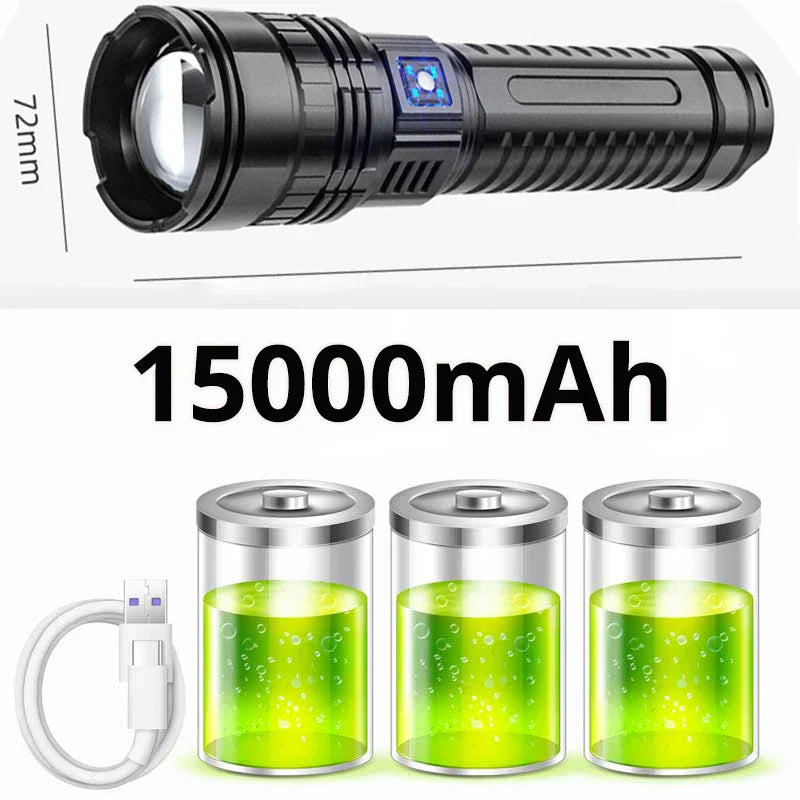 Wiederaufladbare 10000 Lumen LED-Taschenlampe – Striker
