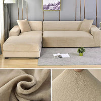 Stretch Velours Sofabezug mit luxuriöser Verarbeitung – Sofina