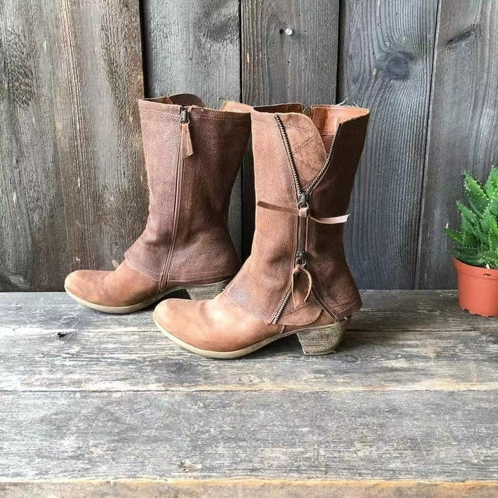 Damen Leder Herbststiefel – Sigrid