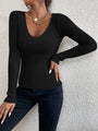 Damen Strickpullover mit V-Ausschnitt – Alina