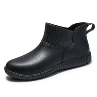 Damen Regenstiefeletten wasserdicht mit gestricktem Schaft & Antirutschsohle – Liora