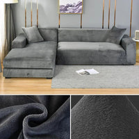 Stretch Velours Sofabezug mit luxuriöser Verarbeitung – Sofina