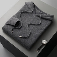 Herren-Hoodie aus Merinowolle – Cassiano Herbstedition