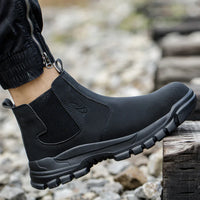 Herren Sicherheits-Werkstiefel wasserdicht mit Stahlkappe & breiter Passform – Magnus