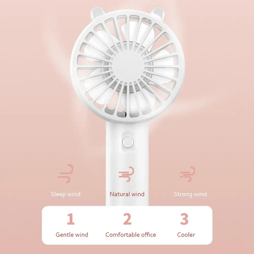 Tragbarer USB wiederaufladbarer Mini-Handventilator – Veyra (1+1 KOSTENLOS)