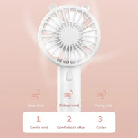 Tragbarer USB wiederaufladbarer Mini-Handventilator – Veyra (1+1 KOSTENLOS)