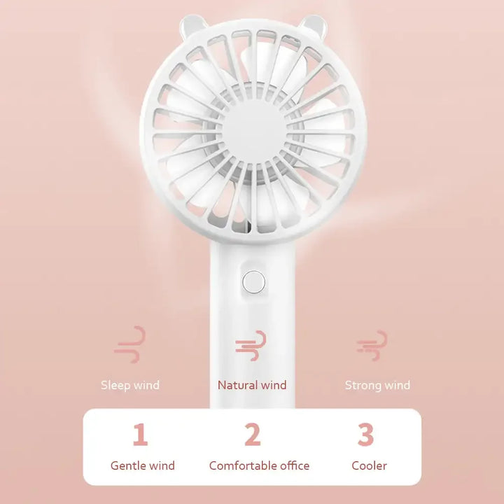 Tragbarer USB wiederaufladbarer Mini-Handventilator – Veyra (1+1 KOSTENLOS)