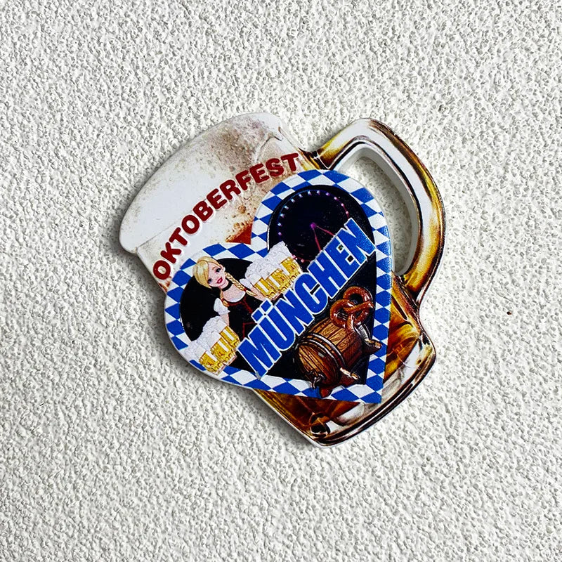 Kühlschrankmagnet „München 3D“ – BayernMagnet (1+1 Gratis) Oktoberfest 2025