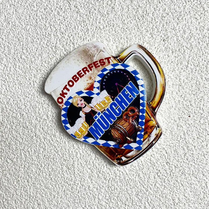Kühlschrankmagnet „München 3D“ – BayernMagnet (1+1 Gratis) Oktoberfest 2025