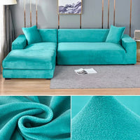 Stretch Velours Sofabezug mit luxuriöser Verarbeitung – Sofina