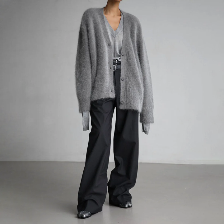 Damen Kaschmir-Strickjacke – Noelia Herbstzauber