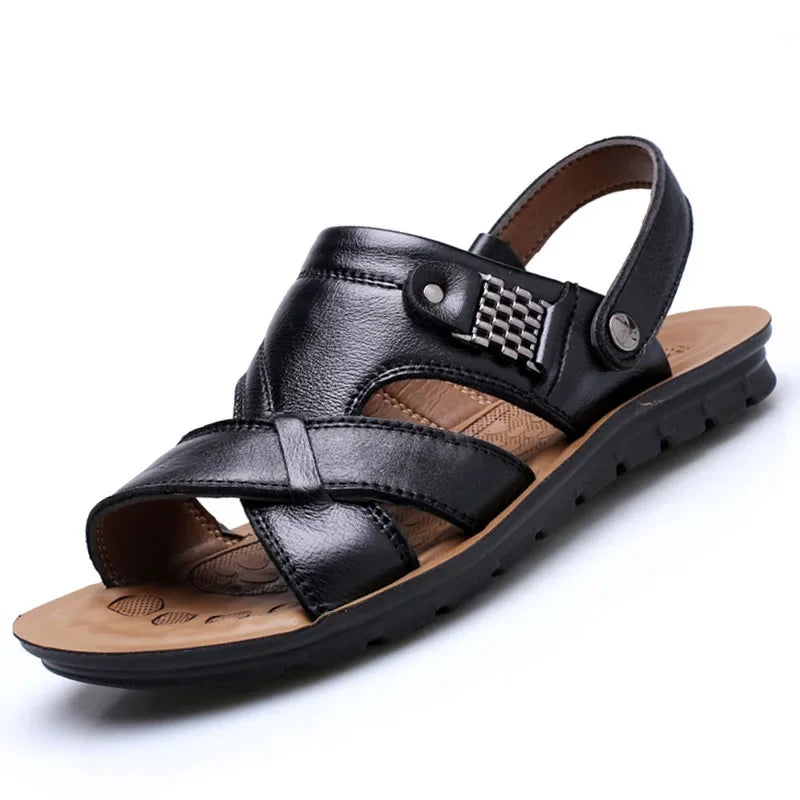Strapazierfähige & Atmungsaktive Ledersandalen Herren – Tiberius