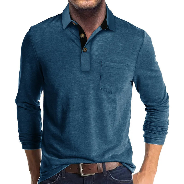 Herren Langarm-Polo atmungsaktiv & vielseitig – Matteo