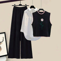 Dreiteiliges Damen Winter Outfit Set mit Strickjacke – Marisa