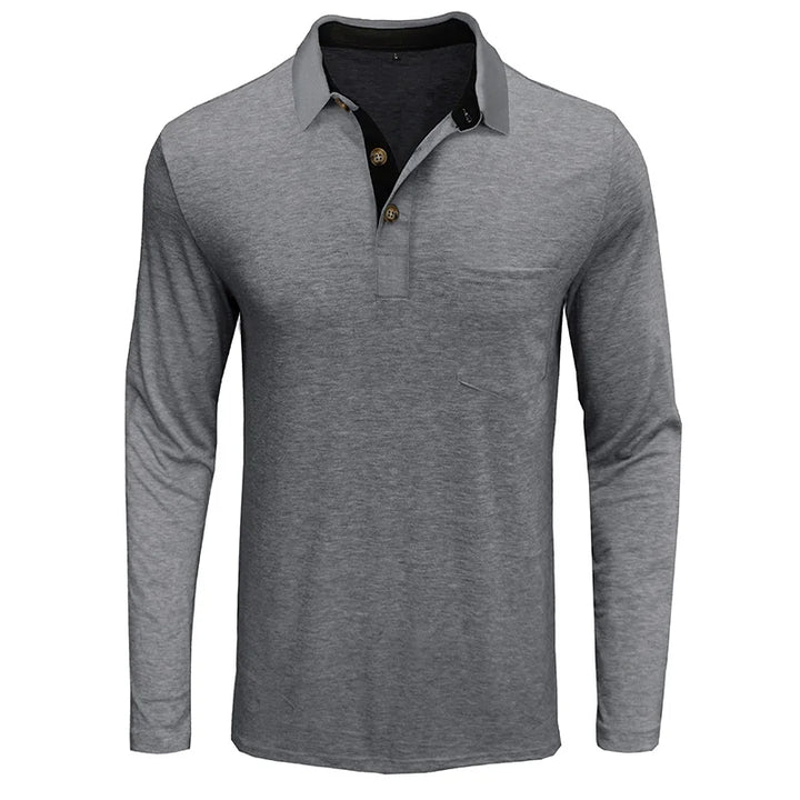 Herren Langarm-Polo atmungsaktiv & vielseitig – Matteo