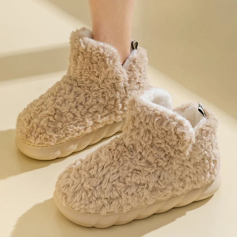 Warme Damen Hausschuhe aus Baumwolle & Plüsch – CozySteps