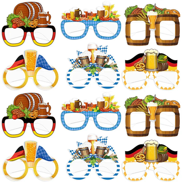 Fotobrillen Set (12 Stück)  – GaudiGläser Oktoberfest 2025